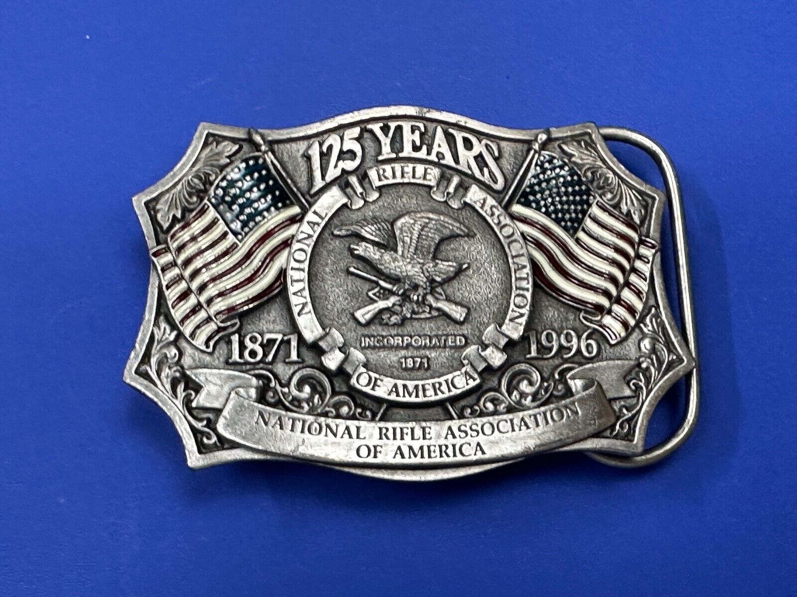 1996 NRA National Rifle Association Firearms Freedom 125 year celebration belt