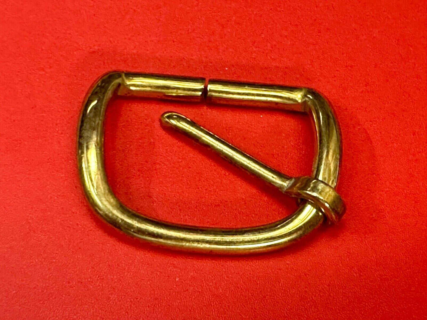 Vintage curved rectangle replacement belt buckle marked W