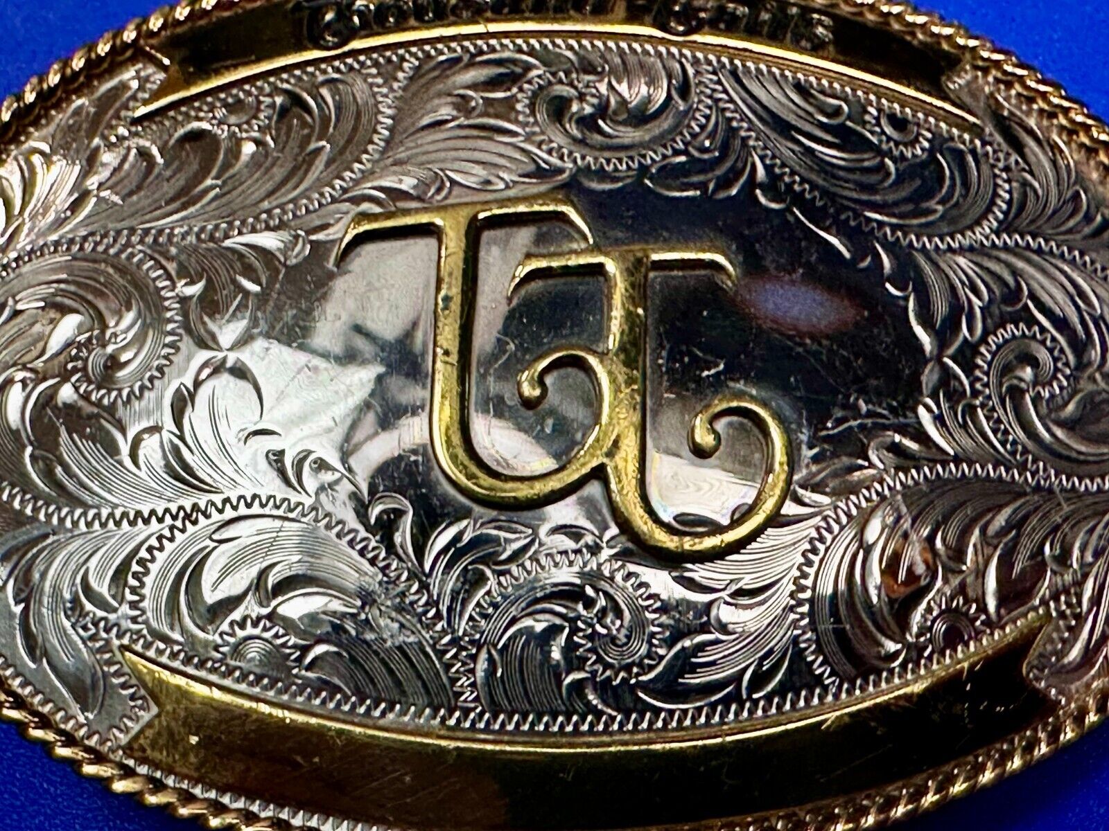 TT Thousand Trails Trophy Style Montana Silversmith Engravable Belt Buckle