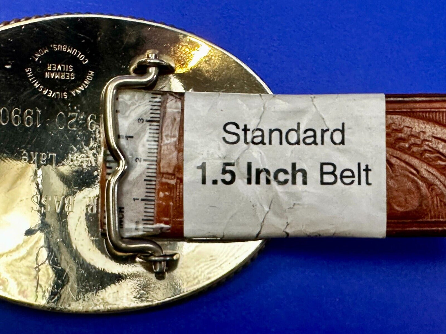 VA State Mr. Bass Fishing Clayton Lake Trophy Montana Silversmiths Belt Buckle