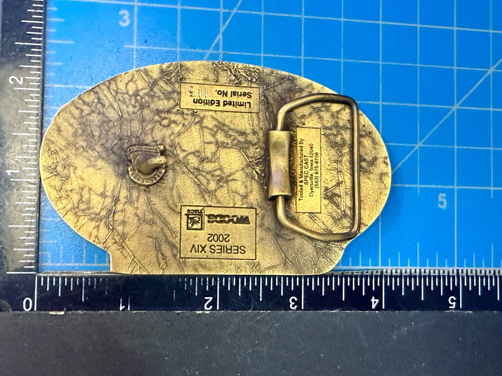 TISCO The Leader in Aftermarket Parts 65 Years 1937-2002 SPEC-CAST Belt Buckle