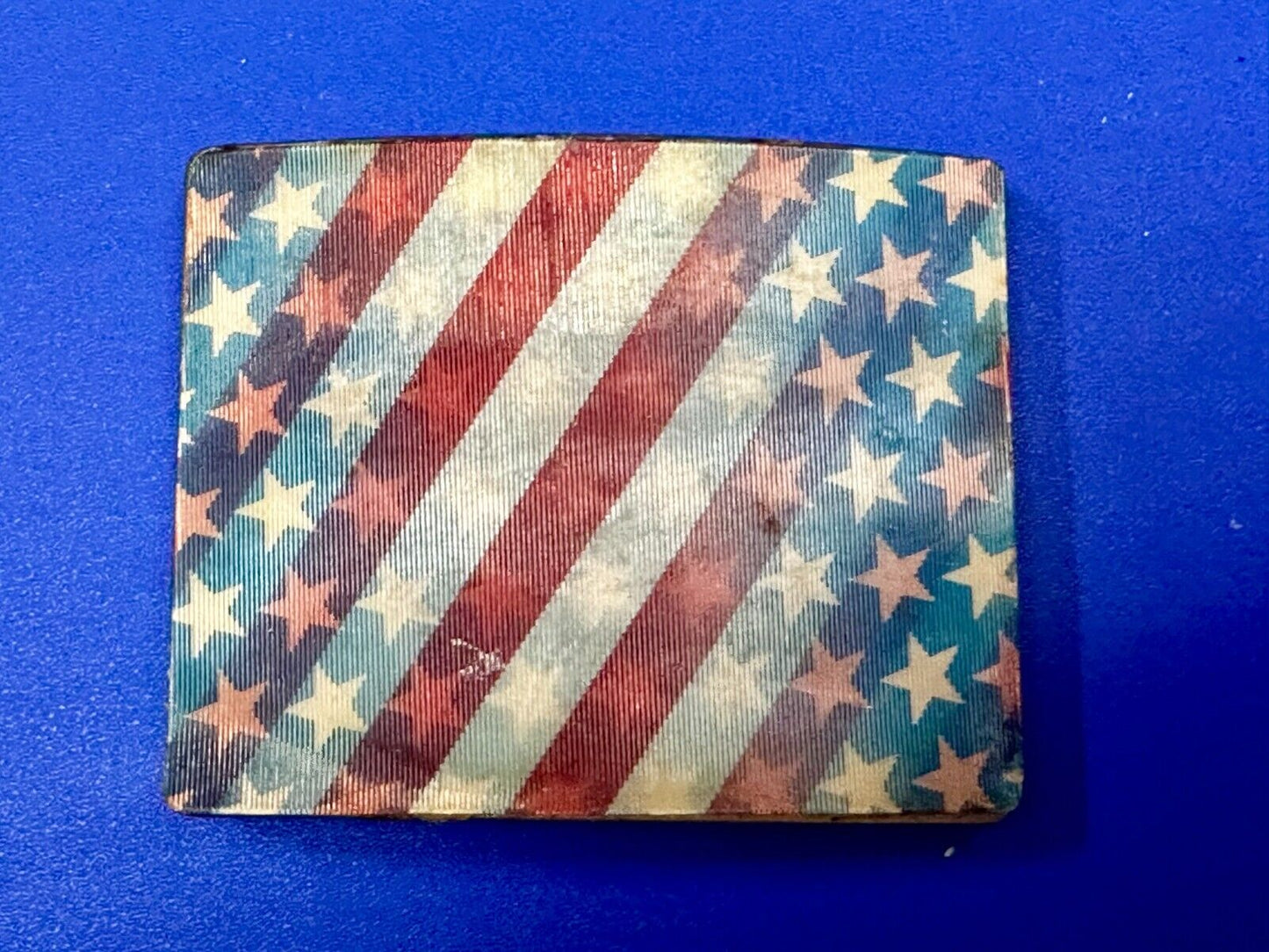 United States USA American Flag Patriotic Hologram Style Belt Buckle