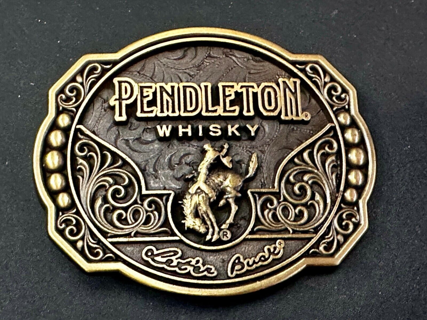2024 Pendleton Whiskey Let'er Buck Rodeo Cowboy Montana Silversmiths Belt Buckle