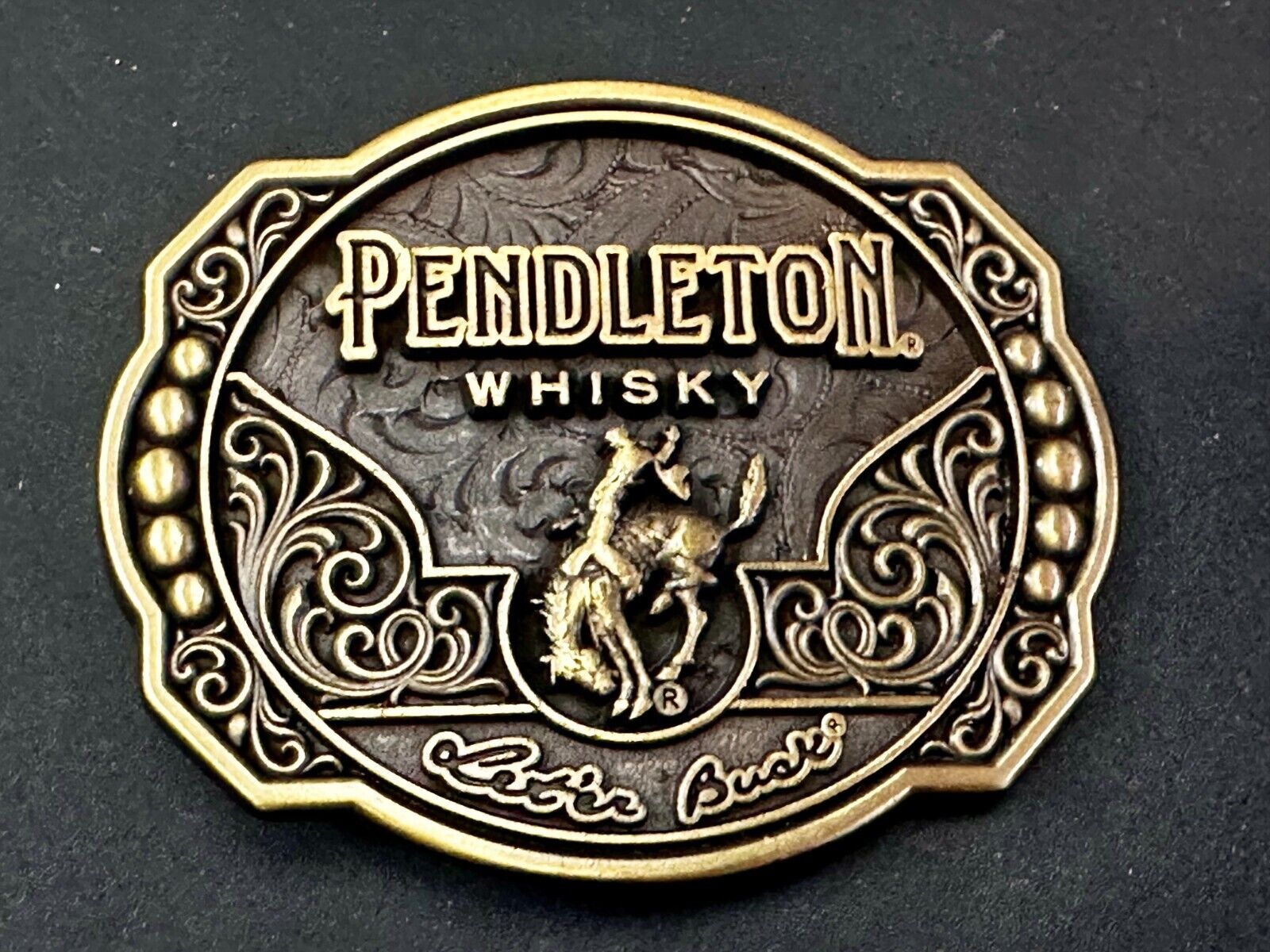 2024 Pendleton Whiskey Let'er Buck Rodeo Cowboy Montana Silversmiths Belt Buckle