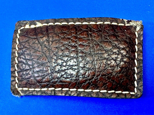 vintage brown leather belt buckle to restore