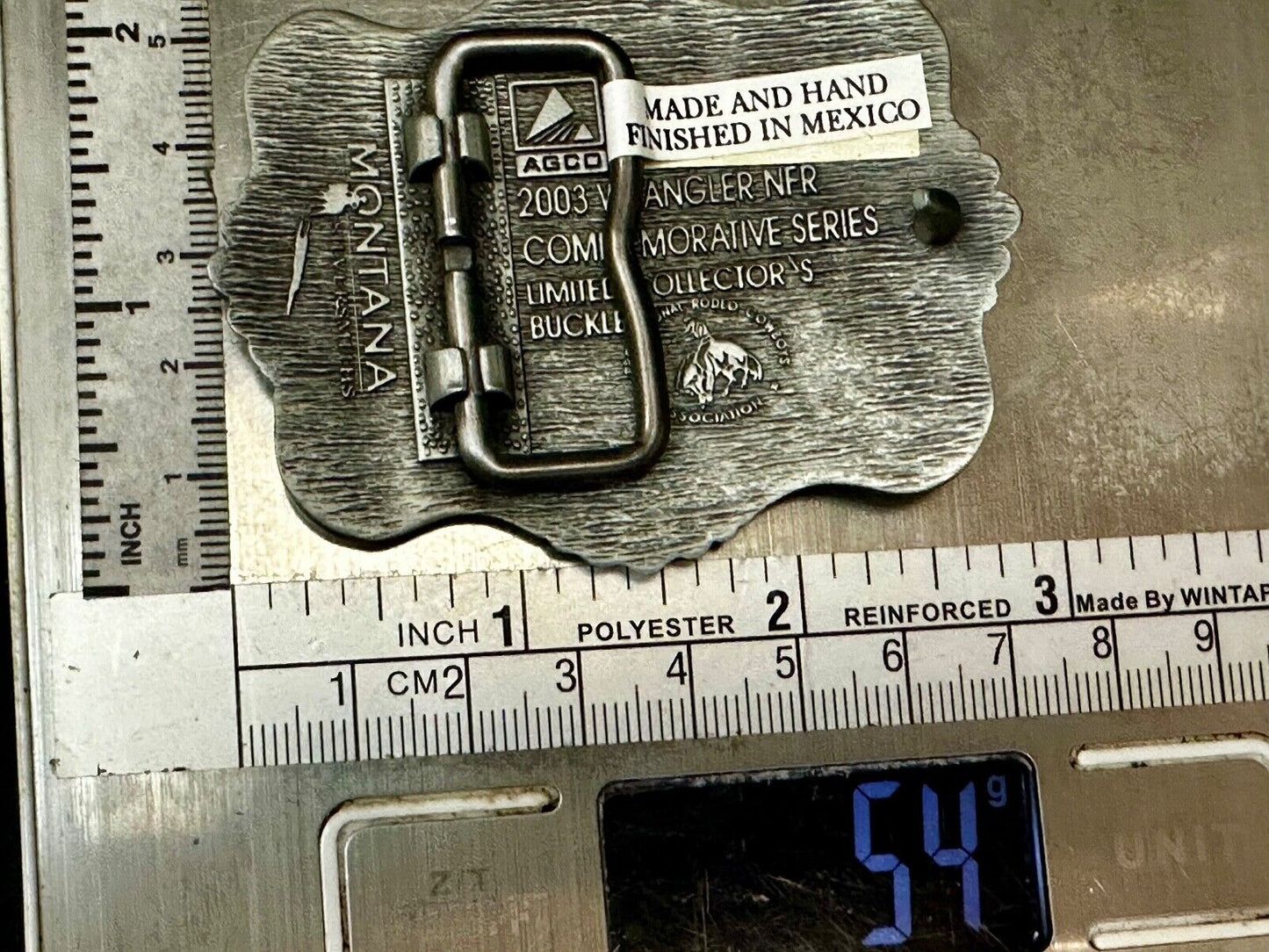2003 NFR National Finals Rodeo  NOS Youth Size Montana Silversmiths Belt Buckle