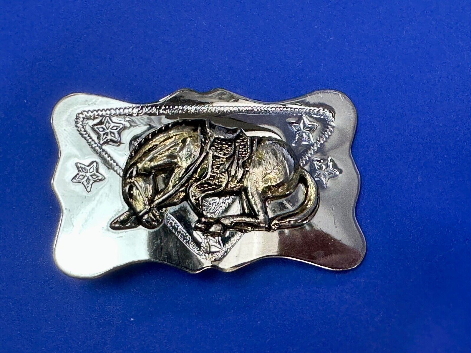 Vintage Horse Lovers Saddle Bronc Cowboys Western belt buckle