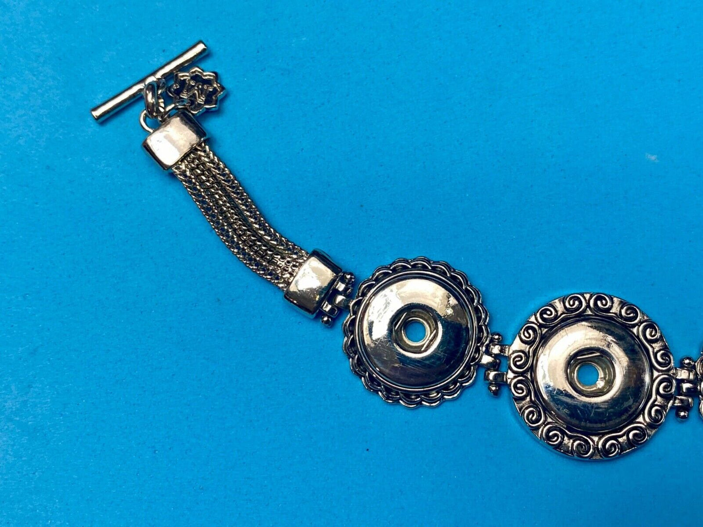 Three Space bracelet  for Original for 18mm Magnolia And Vine Snaps
