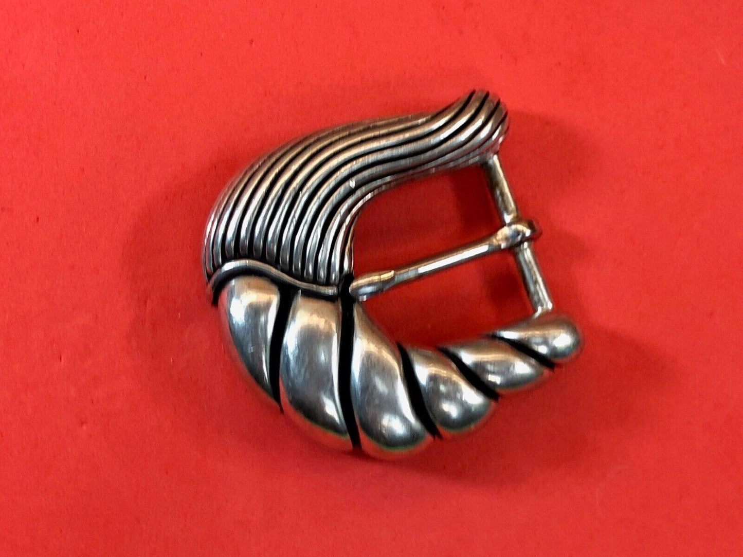 Vintage  silver tone dress women’s ladies belt buckle.  #1122 Vicenza 