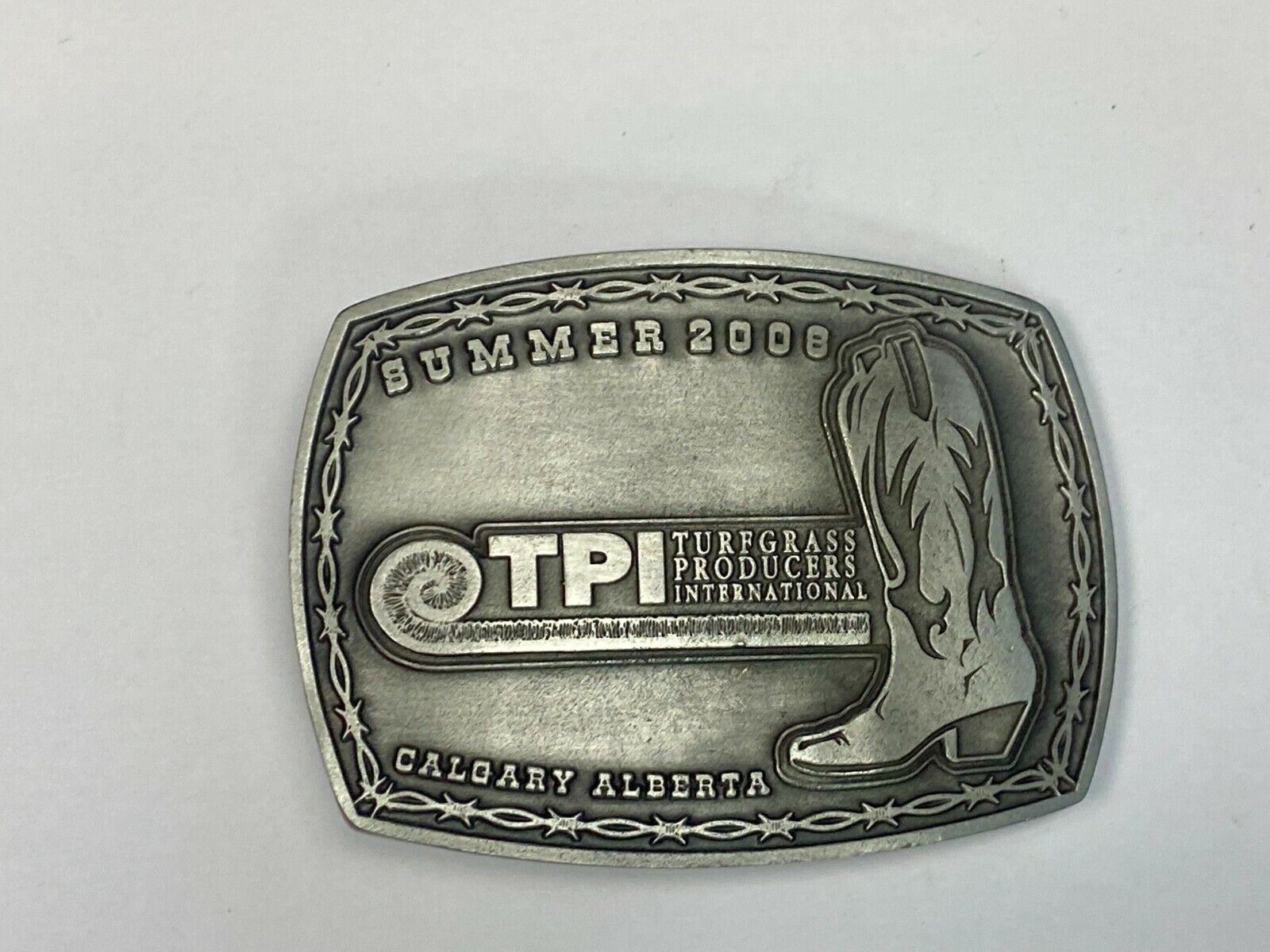 Tpi Turfgrass Producers International Belt Buckle Calgary Alberta Belt Buckle