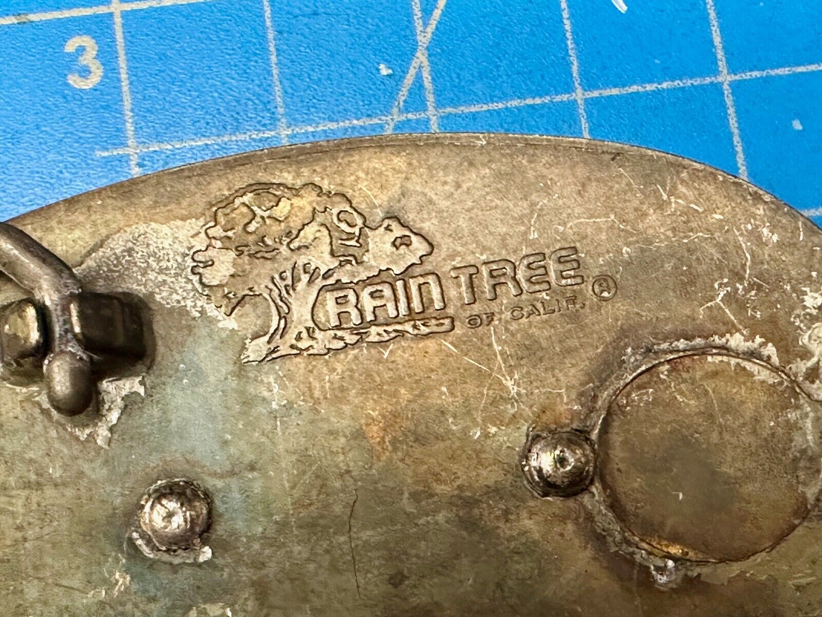 Vintage Fish Fishermans Gift! Retro RainTree Belt Buckle