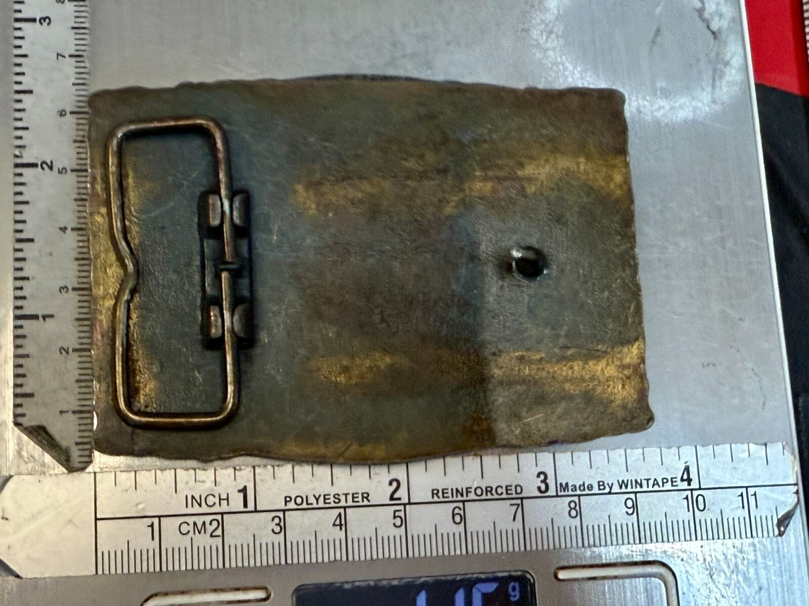 ALASKA The Great Land Vintage State Commemorative Brass Tone Vintage Belt Buckle