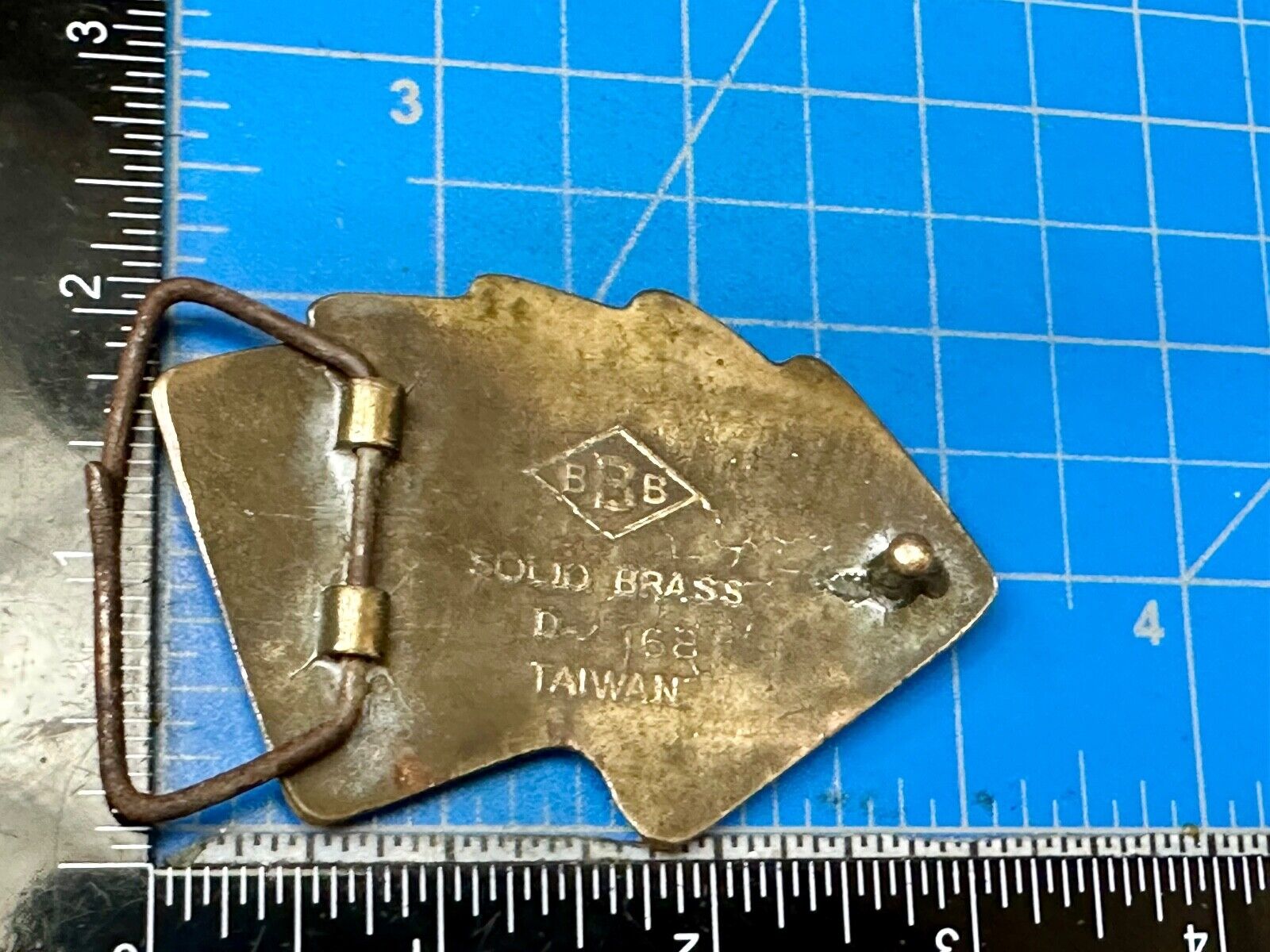 5 Aces Baron Buckles Solid Brass Casino Gambling Card Game Vintage Belt Buckle