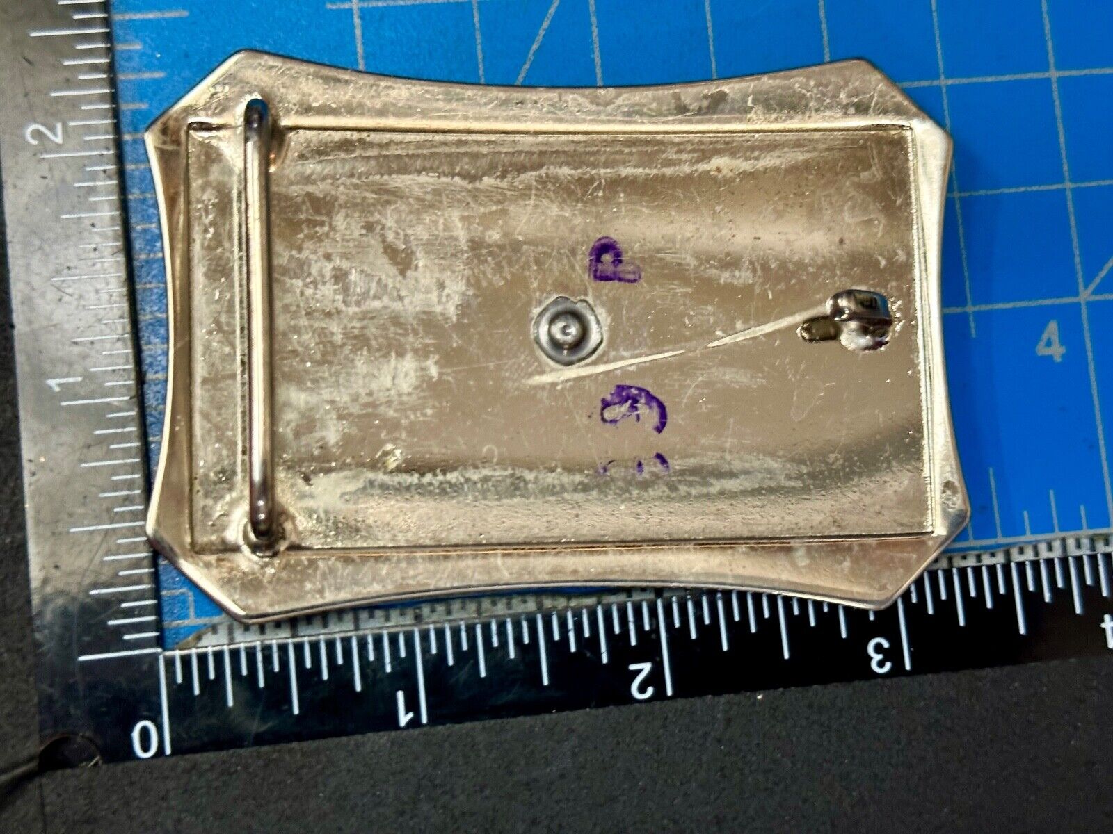 Vintage horse saddle - used Belt Buckle