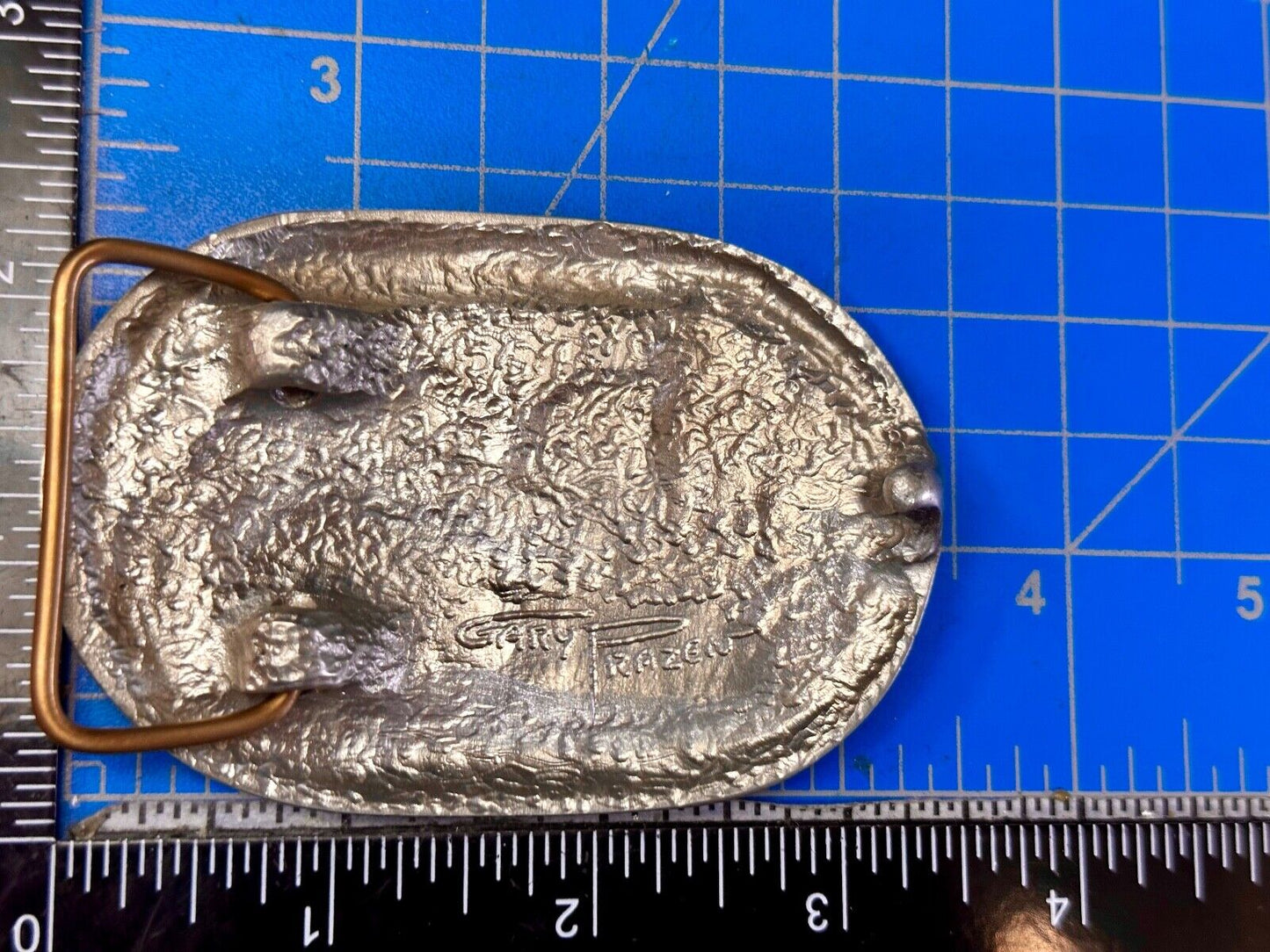 Utah Railway Co Vtg Train Railroad 83 Years - Gary Prazen Sculpture Belt Buckle