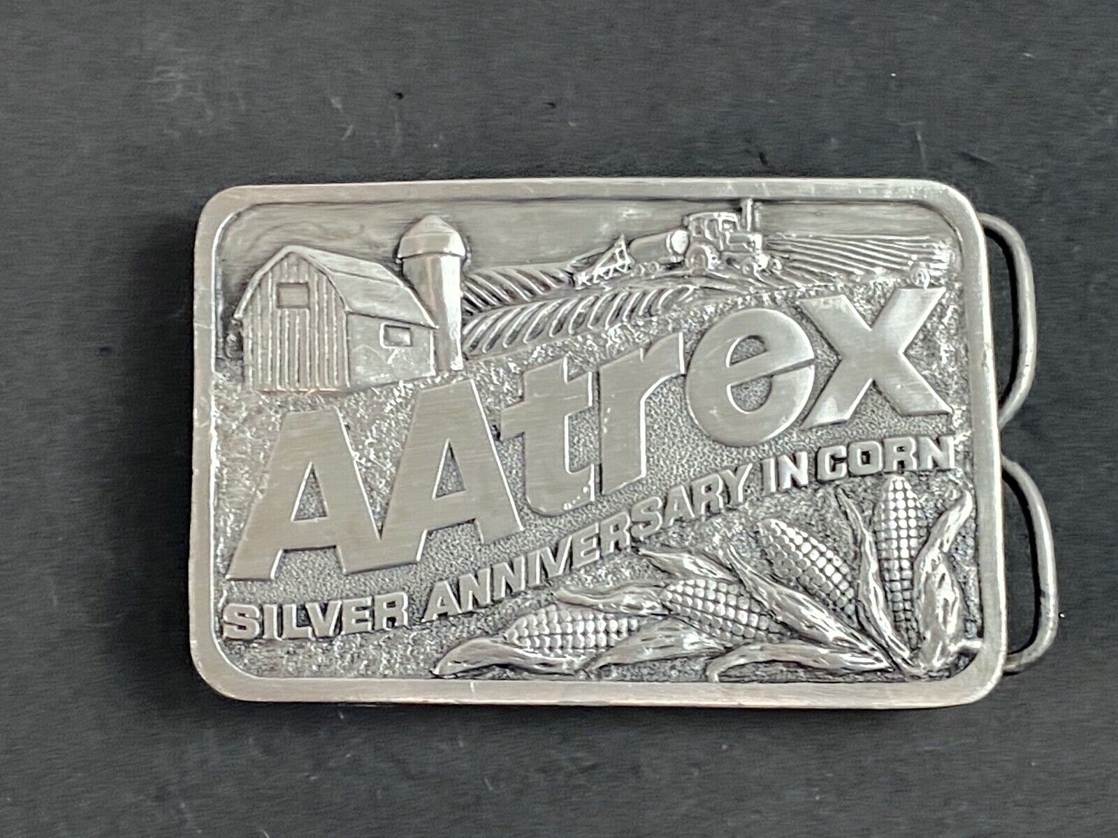 Aatrex Herbicide Belt Buckle 25Th Anniversary Corn Sprayer Farm Tractor Planter