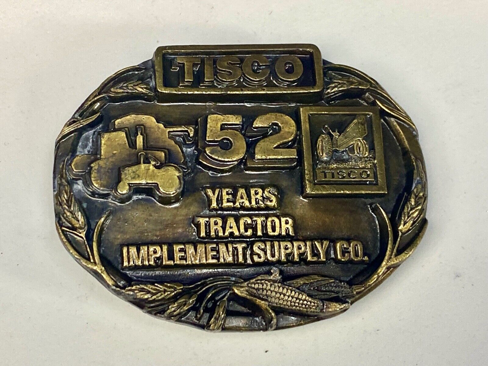 Tisco - Tractor Implement Supply Agriculture Farm Farming 52 Year Belt Buckle
