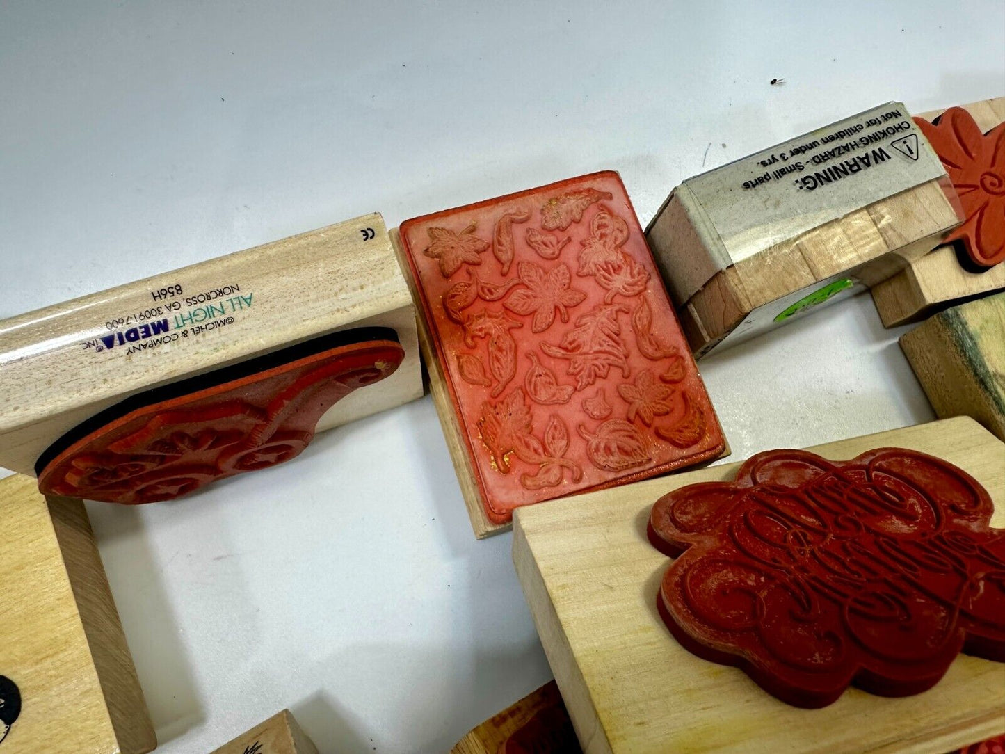 6.5 Pounds of Rubber Stamps HUGE LOT - Mostly NEW! Scrapbook Teachers SCORE!