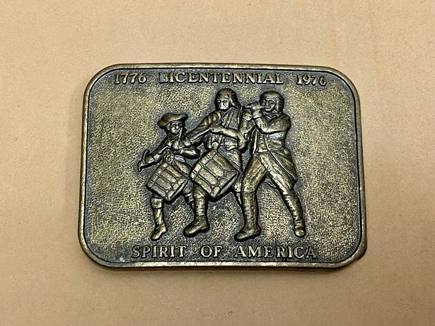 United States Of America Bicentennial 1776-1976 Spirit Of America Belt Buckle