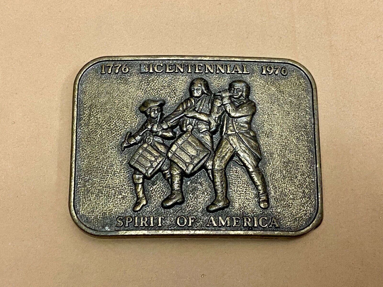United States Of America Bicentennial 1776-1976 Spirit Of America Belt Buckle