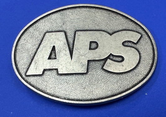 APS metal oval belt buckle  - unknown to me!
