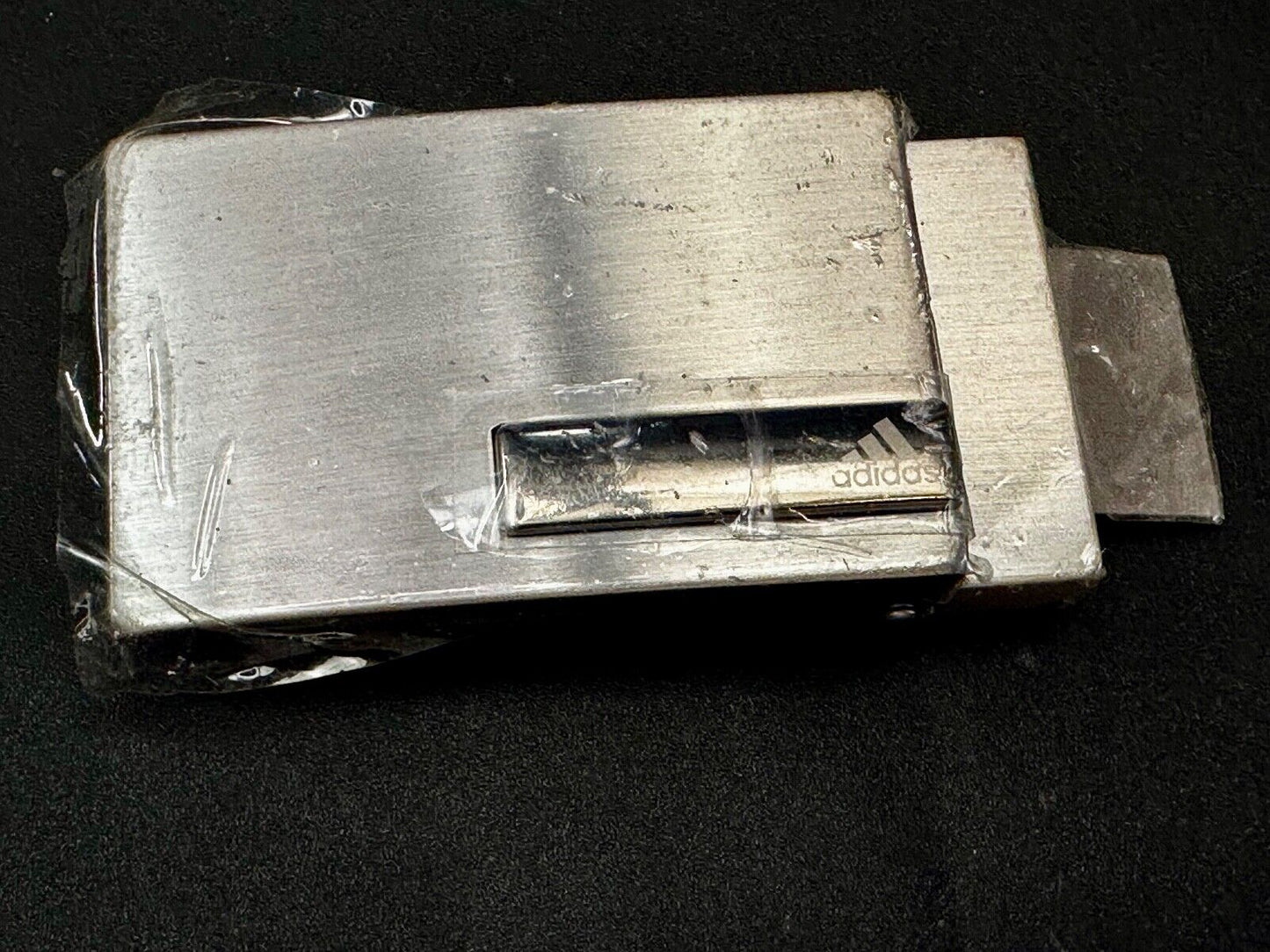 Adidas Clamp On Silver Tone Belt Buckle