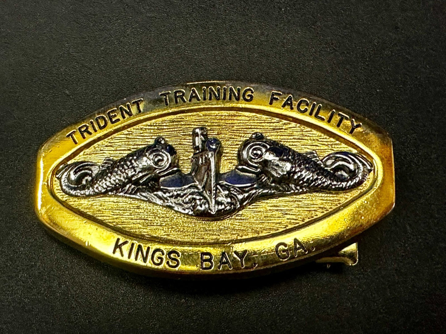 Trident Training Facility Kings Bay US Navy Commemorative USA made Belt Buckle