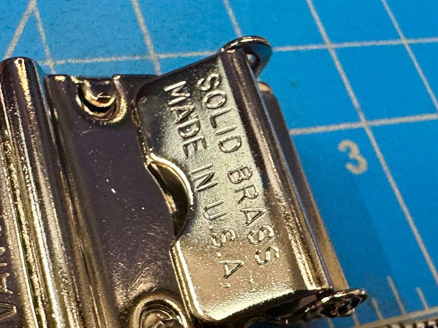 US Navy Petty Officer 1st Class Silver Brass Vanguard Belt Buckle  USN Military