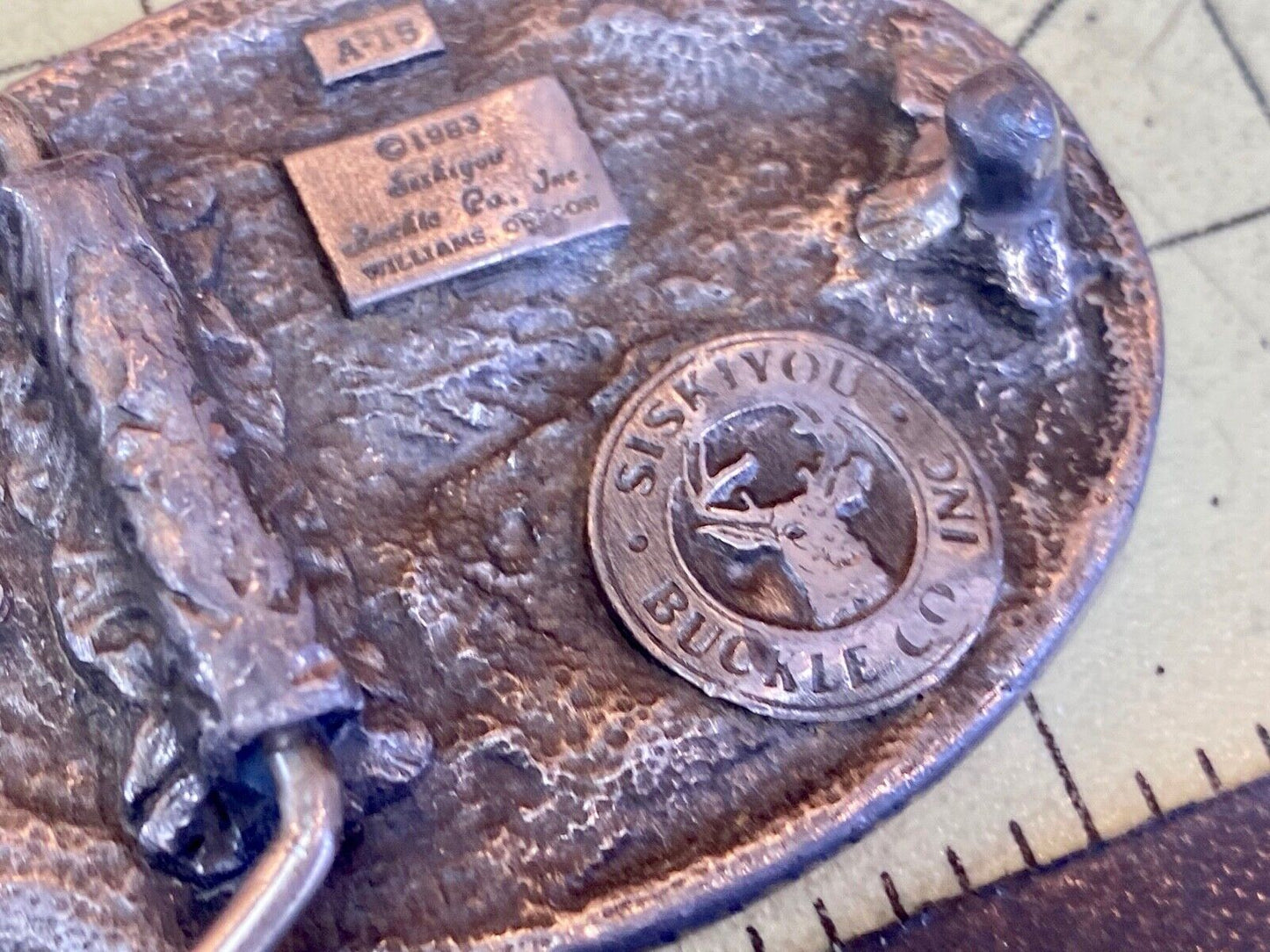A-15 Siskiyou Belt Buckle - Flying Diving Hunting Majestic Eagle 