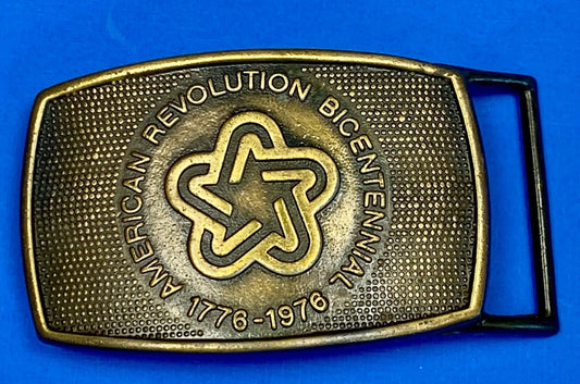 The Spirit Of 76' Usa America Revolution Bicentennial  Patriotic Belt Buckle