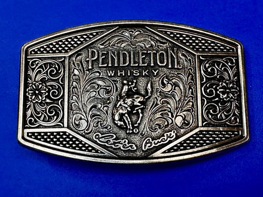 2022 Pendleton Whiskey Let'er Buck Rodeo Cowboy Montana Silversmiths Belt Buckle