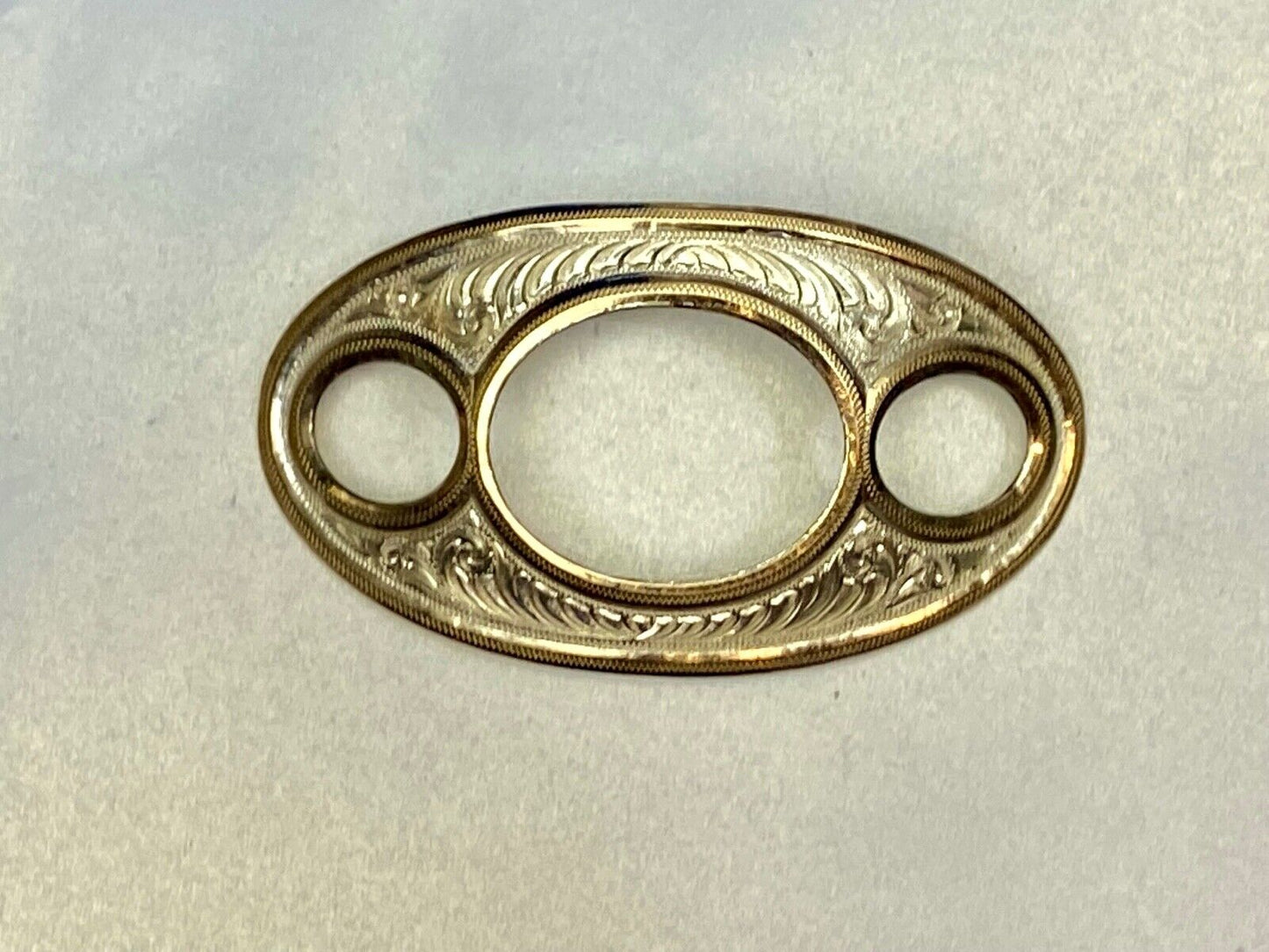 Unique Shape, Mixed Metal Western Flower Swirl Belt Buckle Scarf Shoe Purse Clip