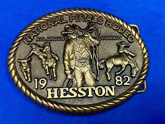 1982 Nfr Hesston Rodeo Finals, Limited Edition Collector's Belt Buckle