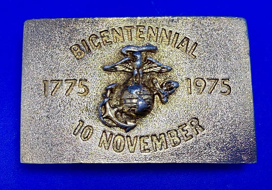 US Marine Corps Bicentennial 1775-1975 November 10 Commemorative Belt Buckle