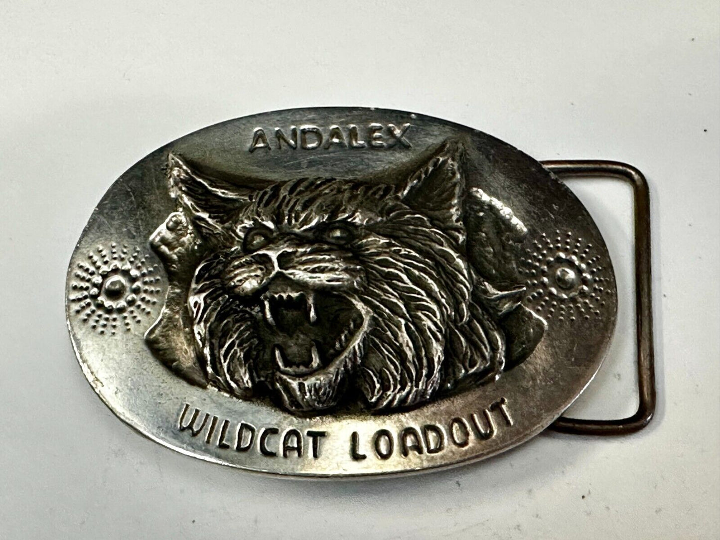 Andalex Wildcat Loadout Vintage Sculpture Belt Buckle by Artist Gary Prazen
