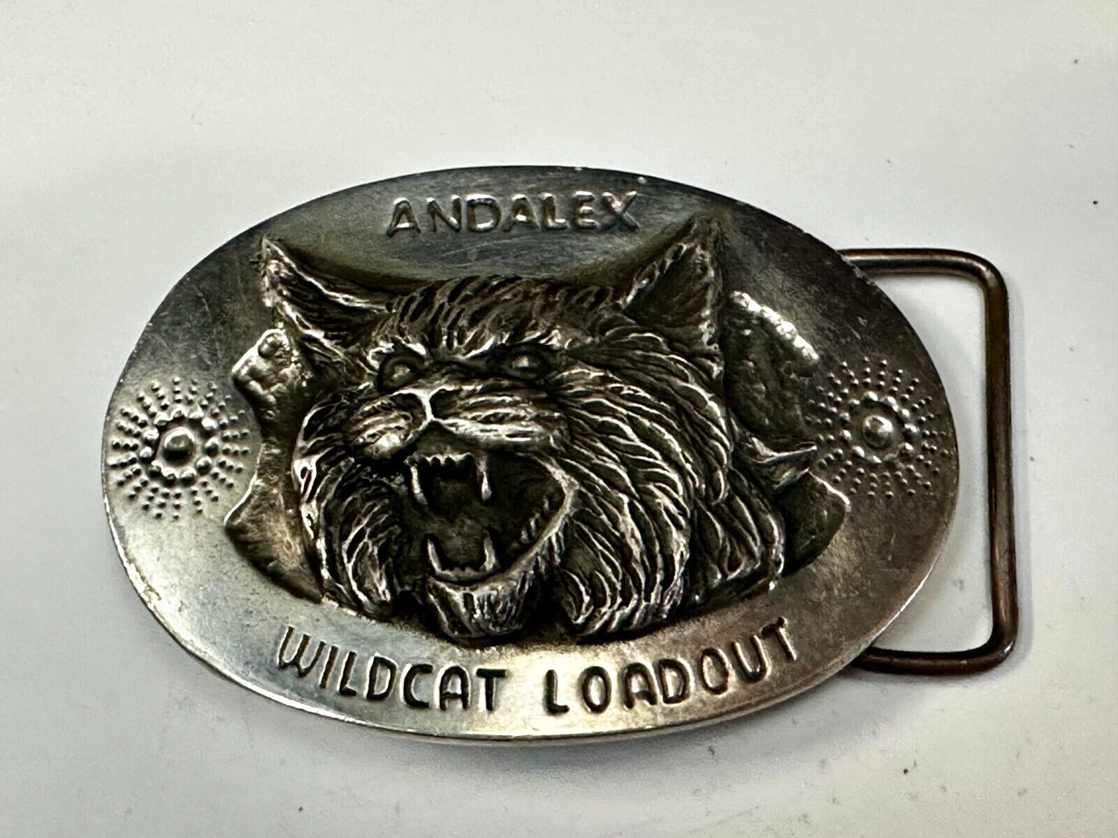 Andalex Wildcat Loadout Vintage Sculpture Belt Buckle by Artist Gary Prazen