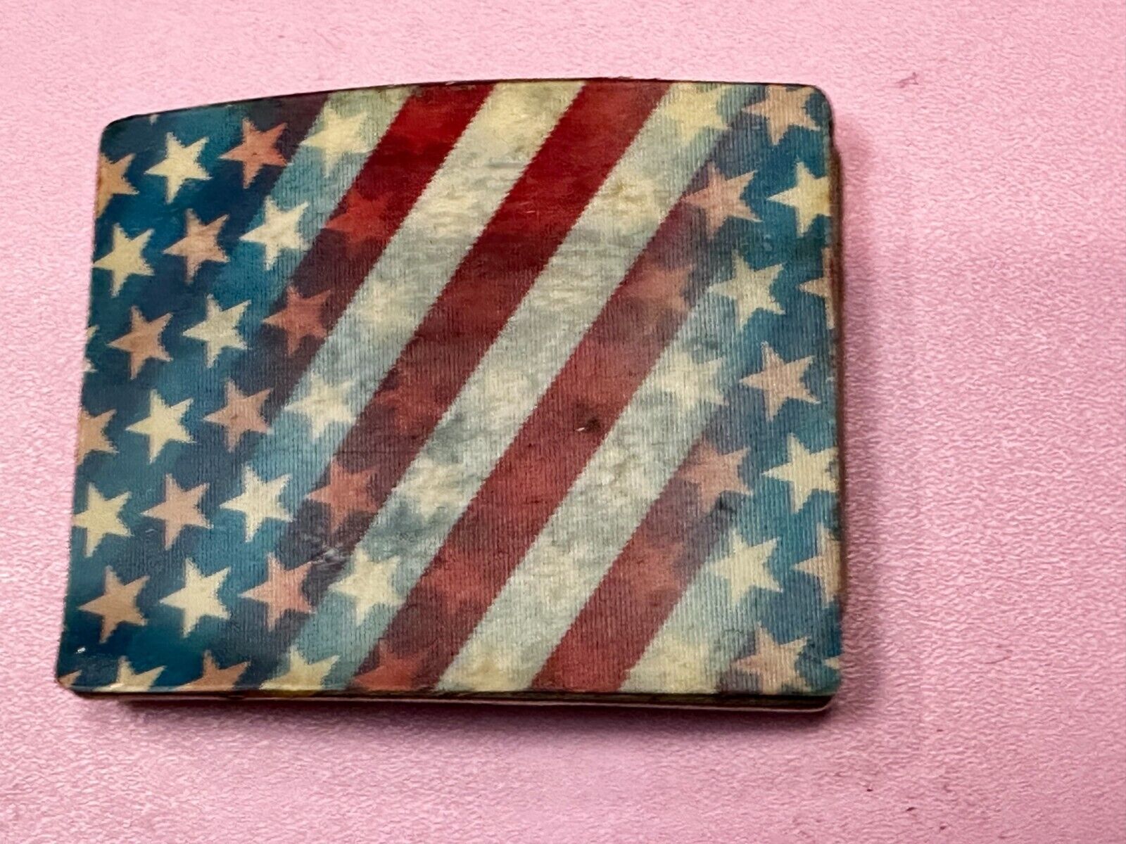 United States USA American Flag Patriotic Hologram Style Belt Buckle