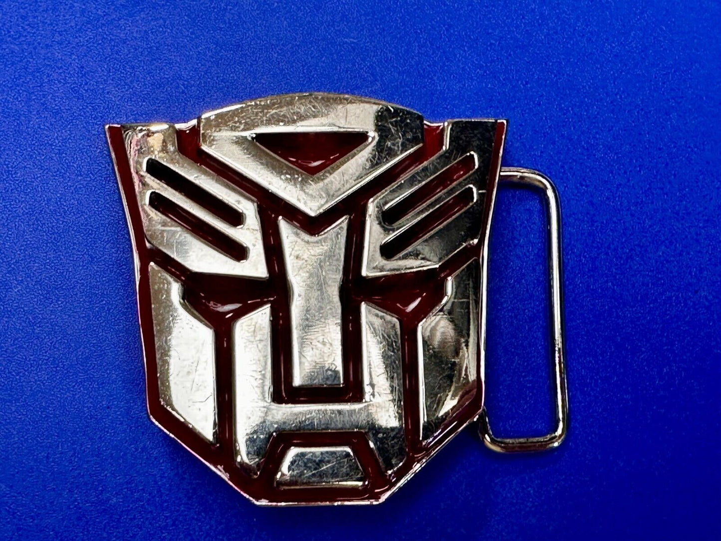 Transformers Autobot Optimus Prime Silver Red Color 2008 GTO Belt Buckle
