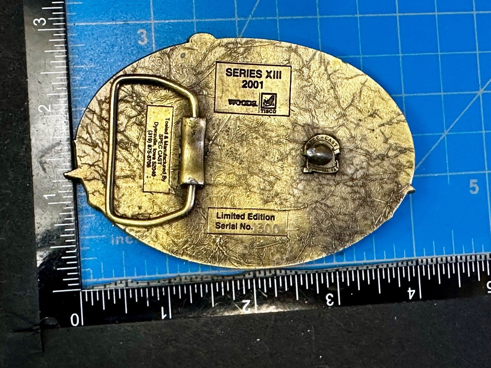 TISCO Tractor Implement Supply Replacement Parts 64 years, 2001 Belt Buckle
