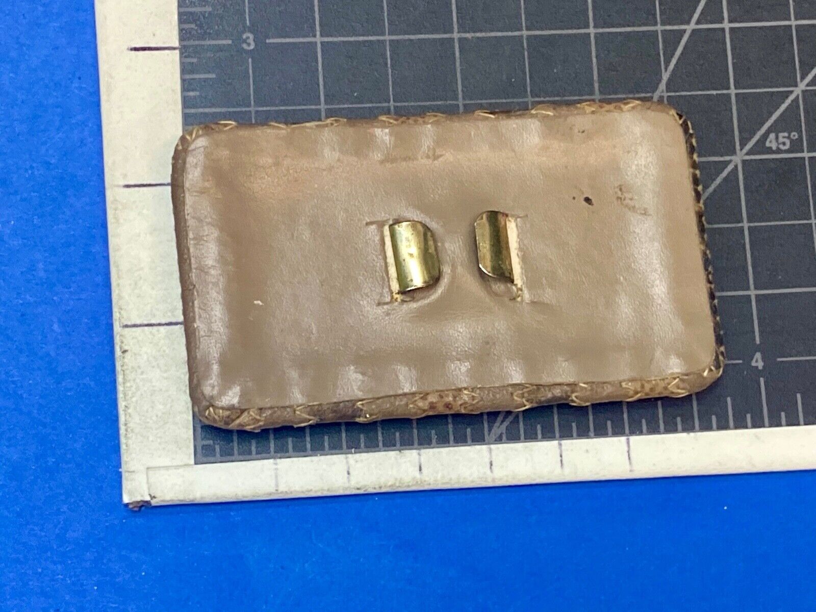 Artisan mixed material leather scarf shoe purse belt buckle   - unknown to me! 
