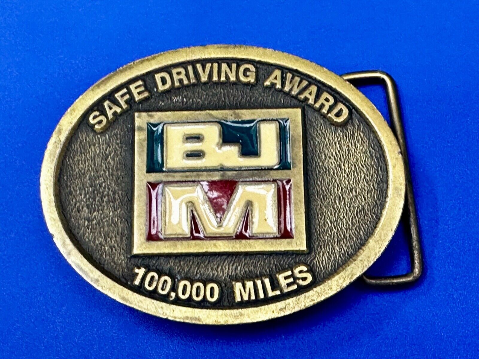 BJM Safety Driving Award Belt Buckle Made in USA by CD Hit