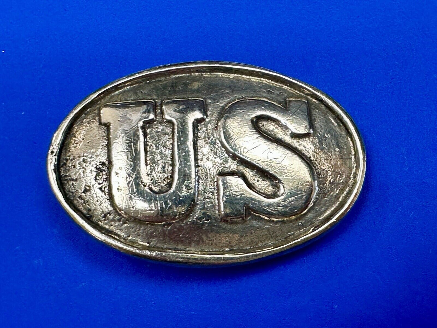 US Enlisted Army Soldiers Civil War Reproduction belt buckle - Two prong back