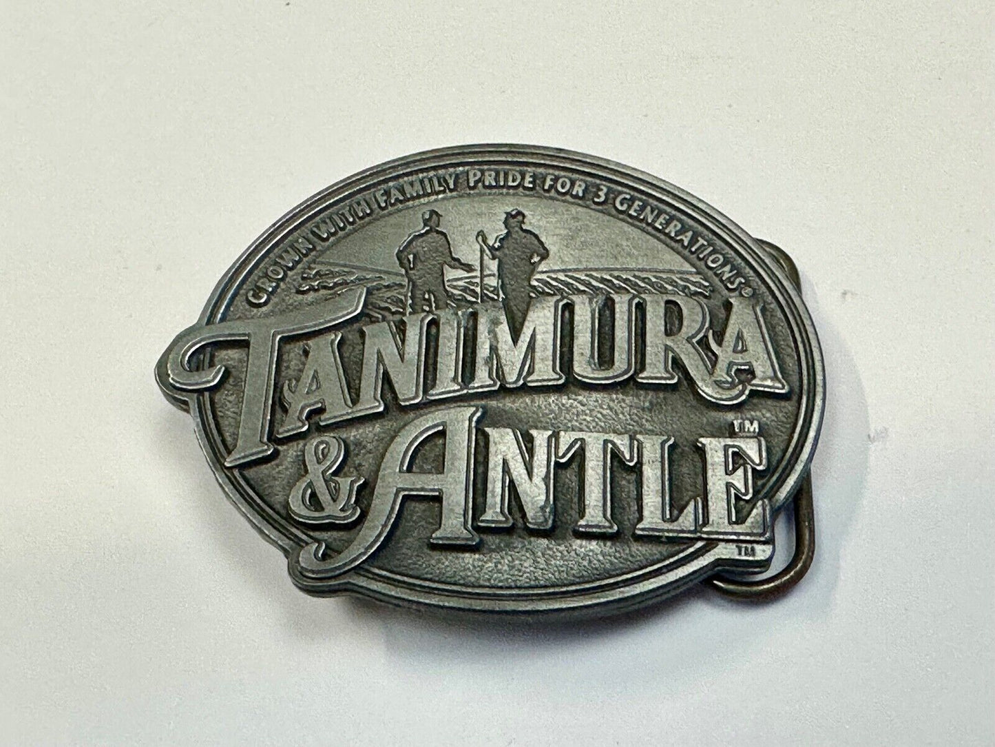 Tanimura & Antle -Grown with Family Pride for 3 Generations Farmers Belt Buckle