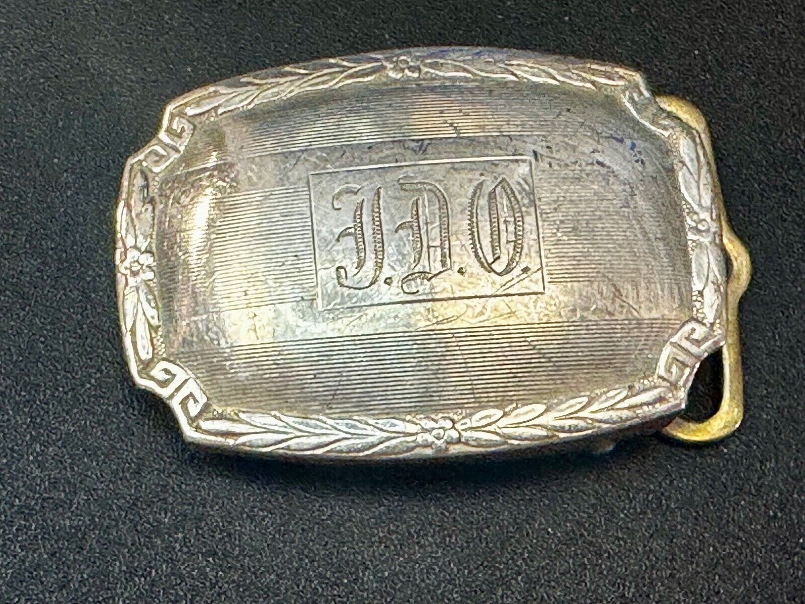 TDO Engraved Letters Monogram Sterling Silver Belt Buckle -   Sept 11 20 MG & Co