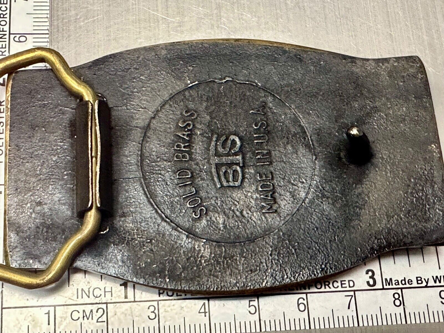 AMAX COAL COMPANY Can Do America Vintage Solid brass BTS belt buckle