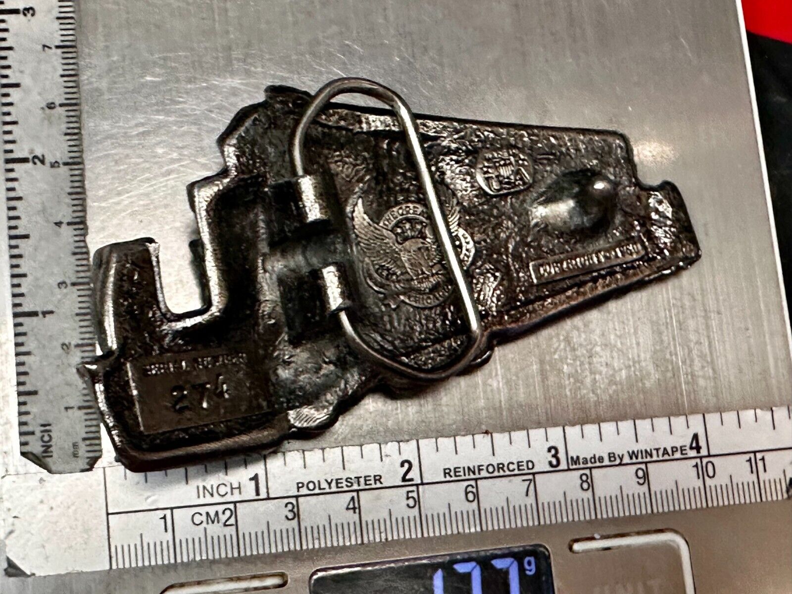 3489  Train Locomotive RailRoad Vintage 1980 - The Great American Belt Buckle Co
