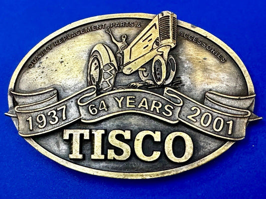 TISCO Tractor Implement Supply Replacement Parts 64 years, 2001 Belt Buckle