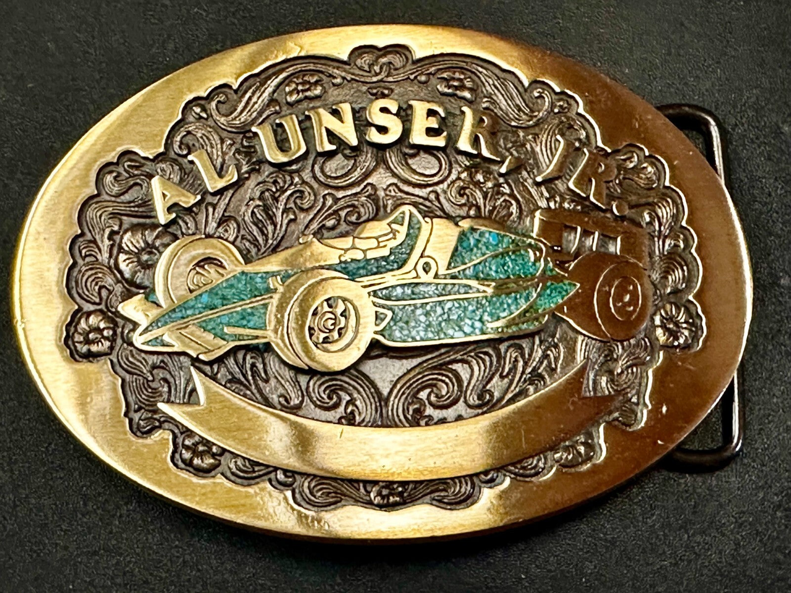 Al Unser Jr. Indianapolis 500 Car Advanced Casting Race Fans Belt Buckle