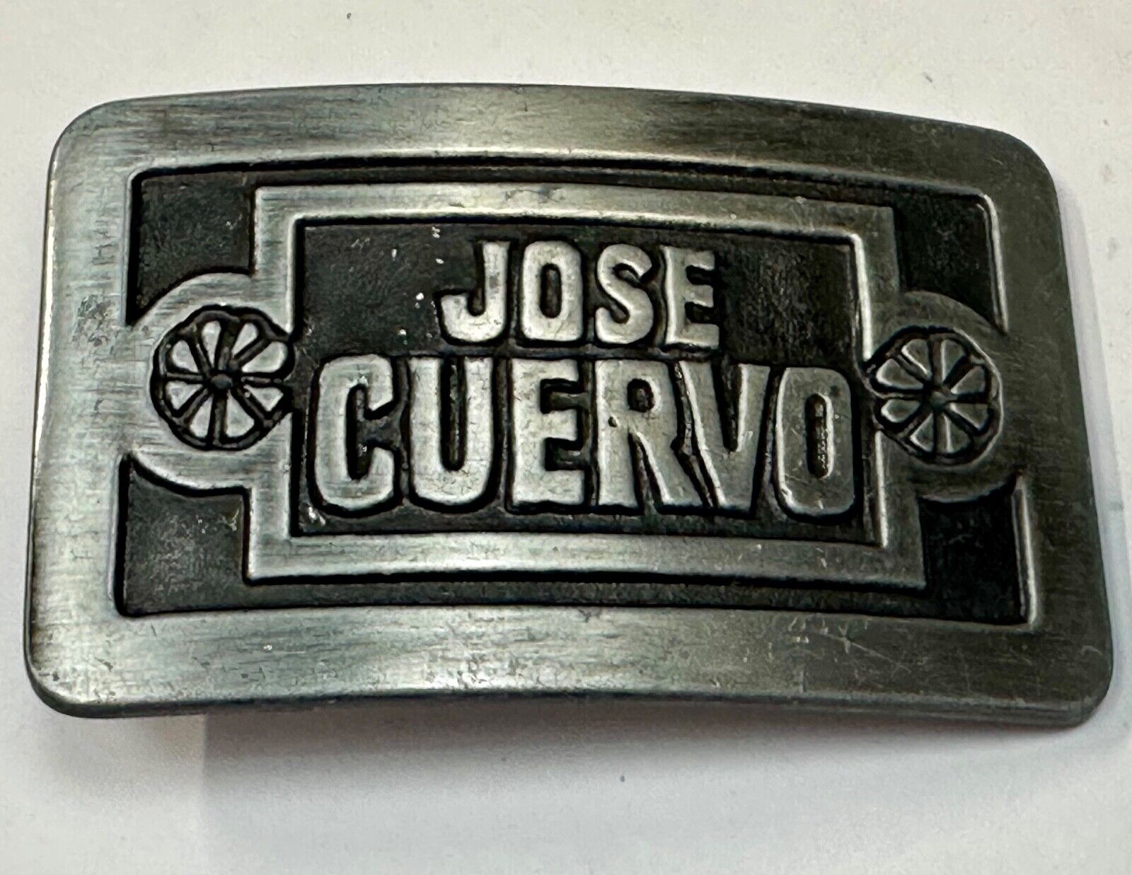 80 Proof!  JOSE CUERVO TEQUILA VINTAGE 1977 BELT BUCKLE HARTFORD CT ORIGINAL