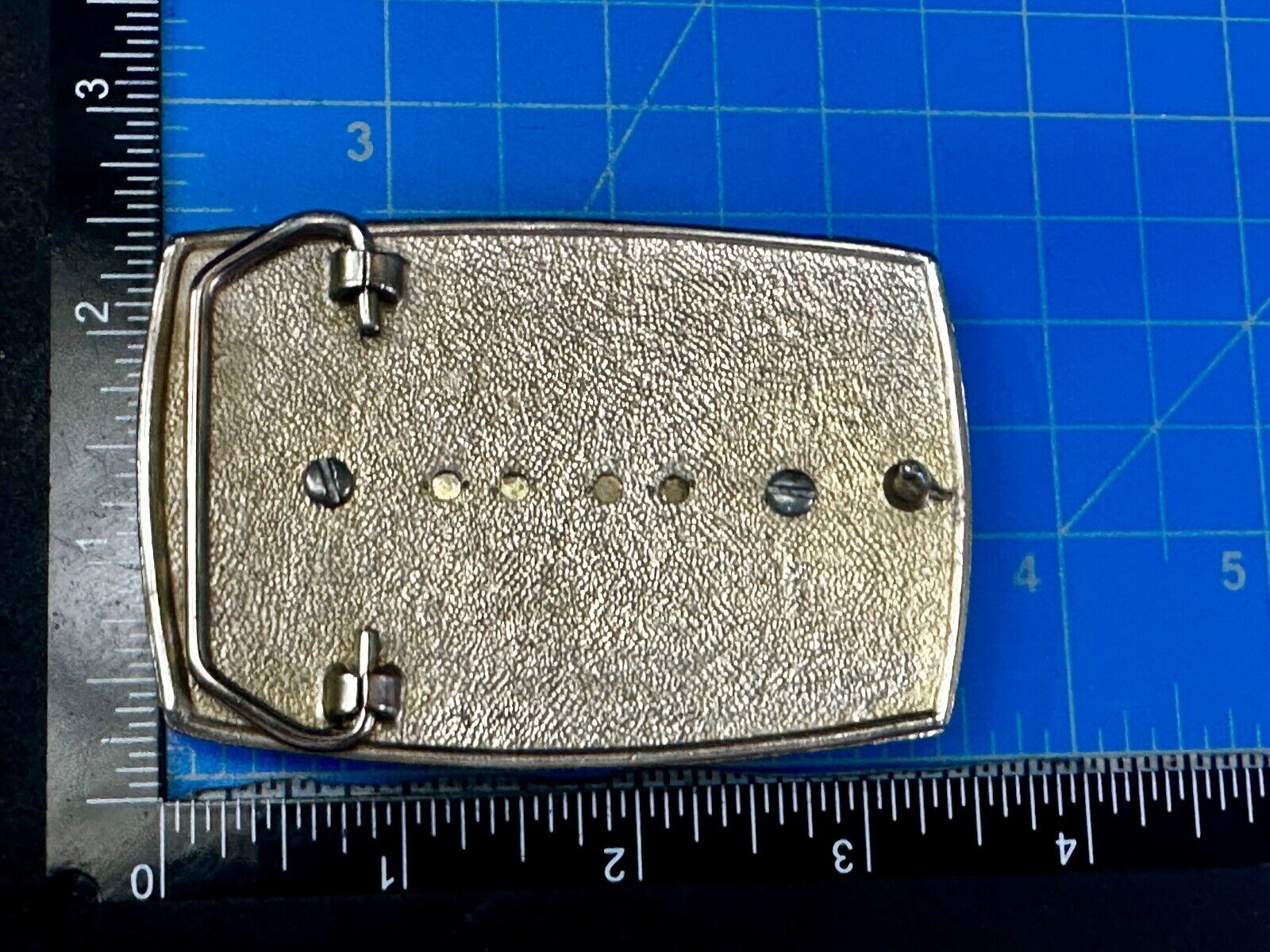 Alpaca Vintage Porcelain? Cab Cabochon Centerpiece in Western Belt Buckle